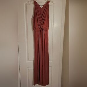 Gilli Rust Sleeveless Maxi Dress